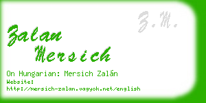 zalan mersich business card